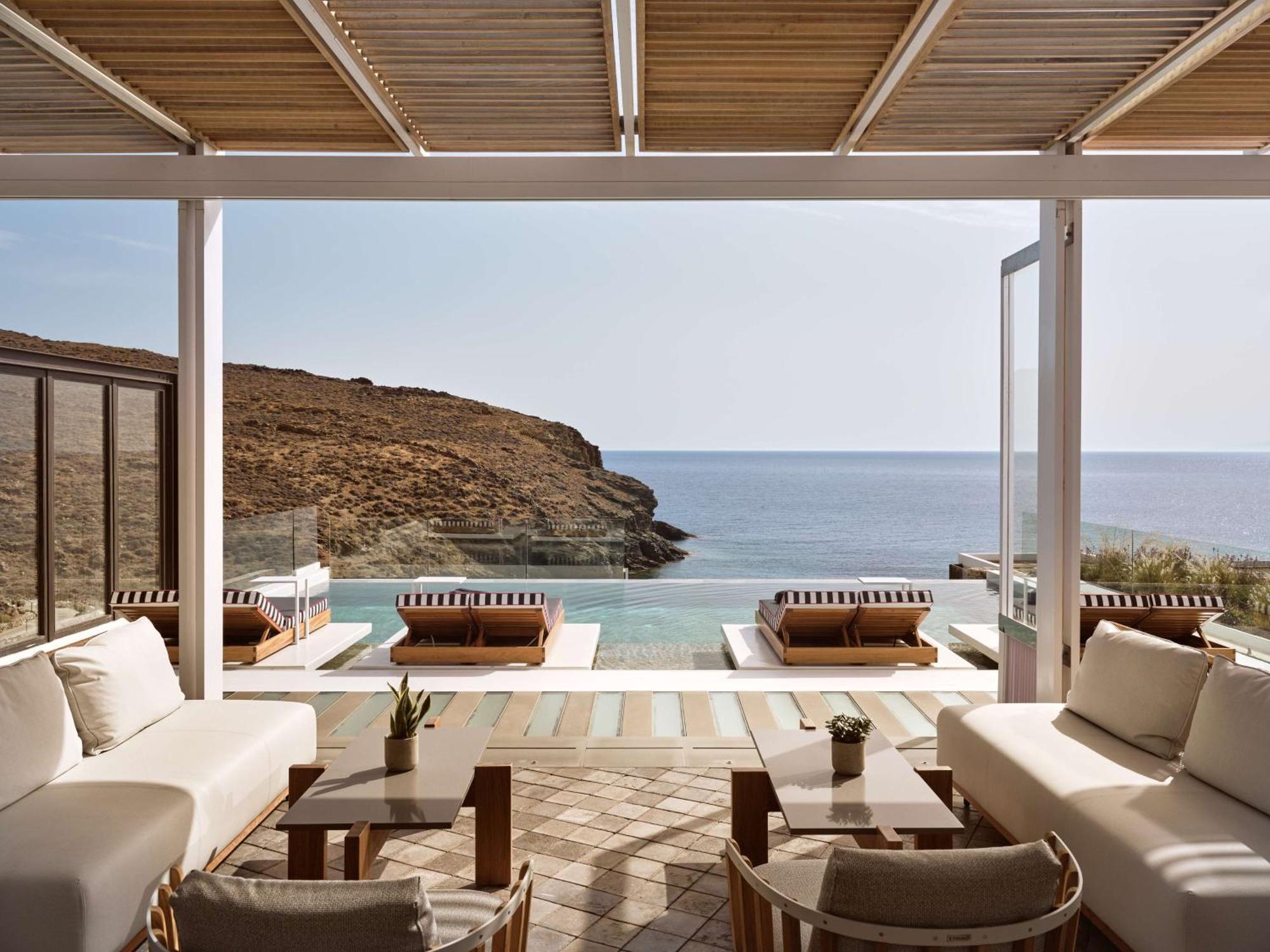 Semeli Coast Mykonos Curio Collection By Hilton Hotel Merhia-part Kültér fotó